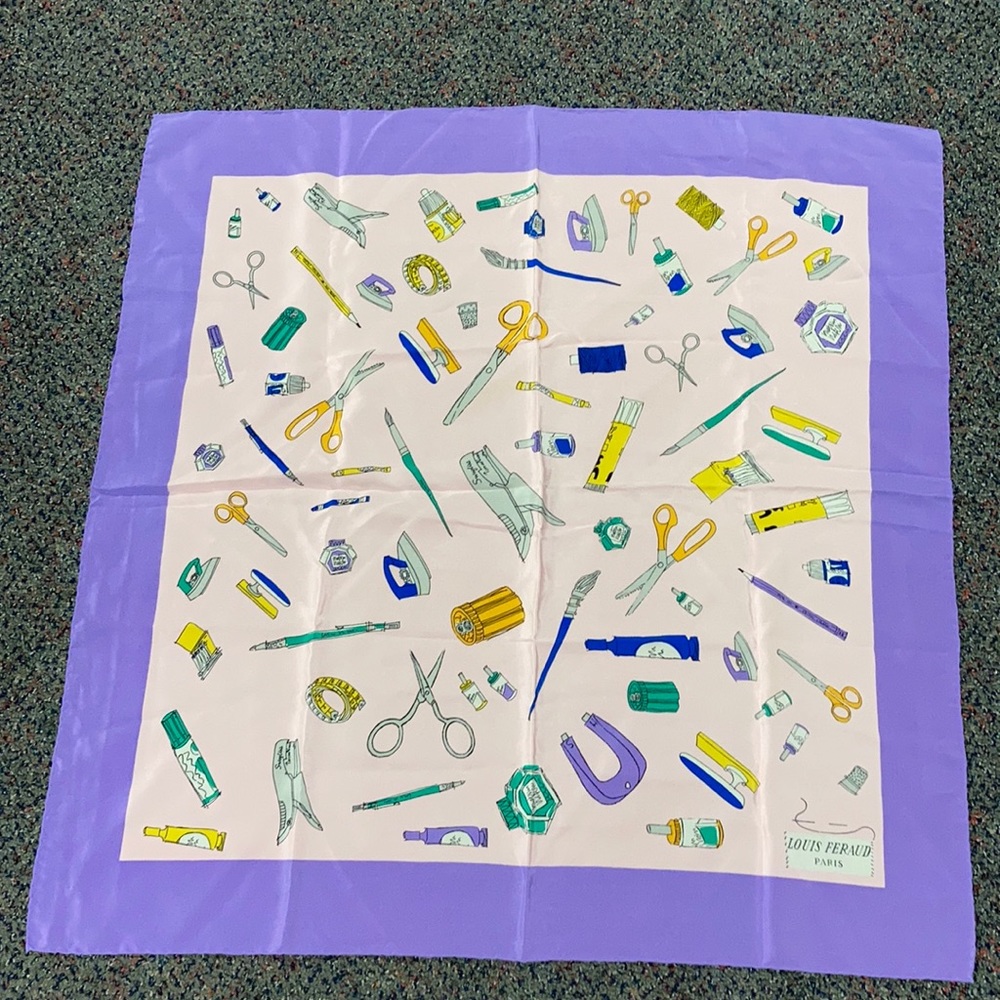 Louis Feraud silk scarf